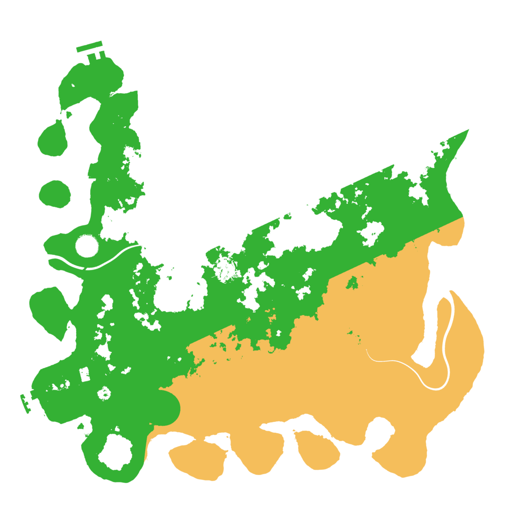 Biome Rust Map: Procedural Map, Size: 3950, Seed: 261355264