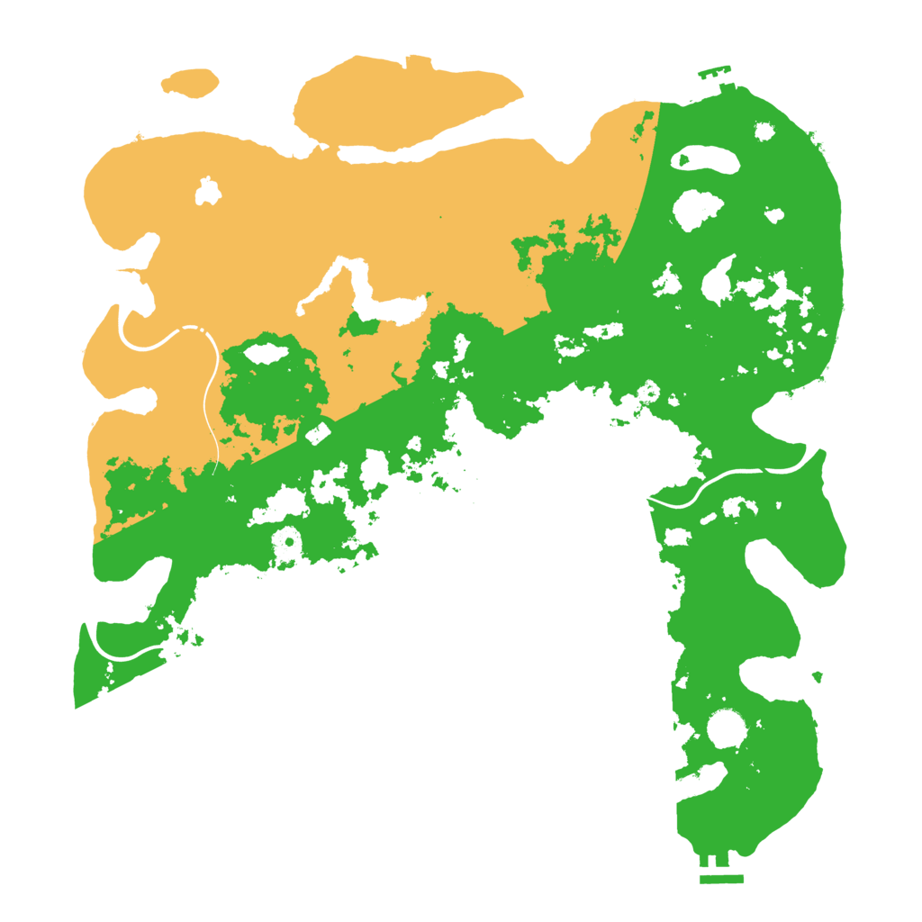 Biome Rust Map: Procedural Map, Size: 4250, Seed: 2977