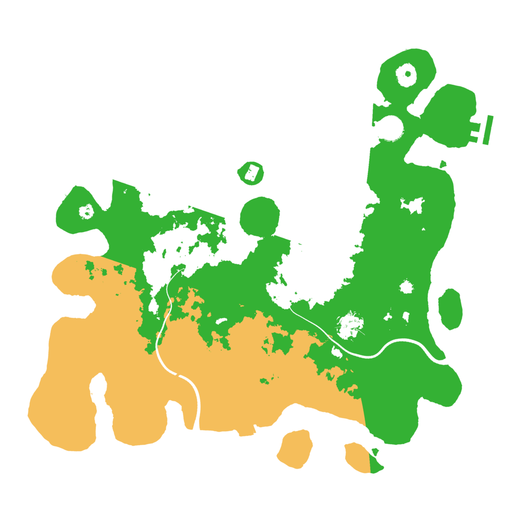 Biome Rust Map: Procedural Map, Size: 3500, Seed: 772764224