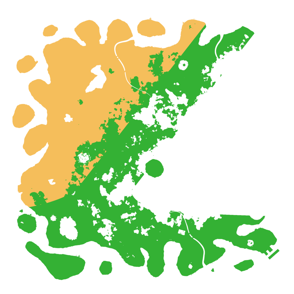Biome Rust Map: Procedural Map, Size: 4500, Seed: 123387
