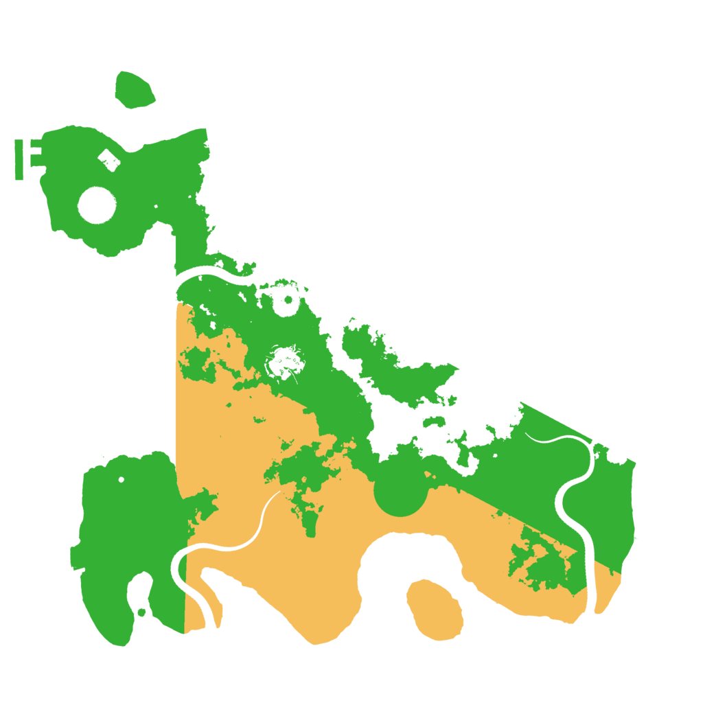 Biome Rust Map: Procedural Map, Size: 3500, Seed: 924815204