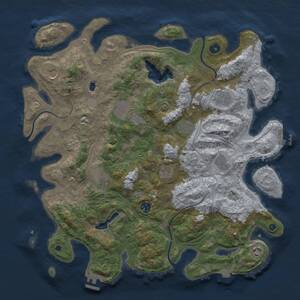 Thumbnail Rust Map: Procedural Map, Size: 4300, Seed: 1339671048, 16 Monuments