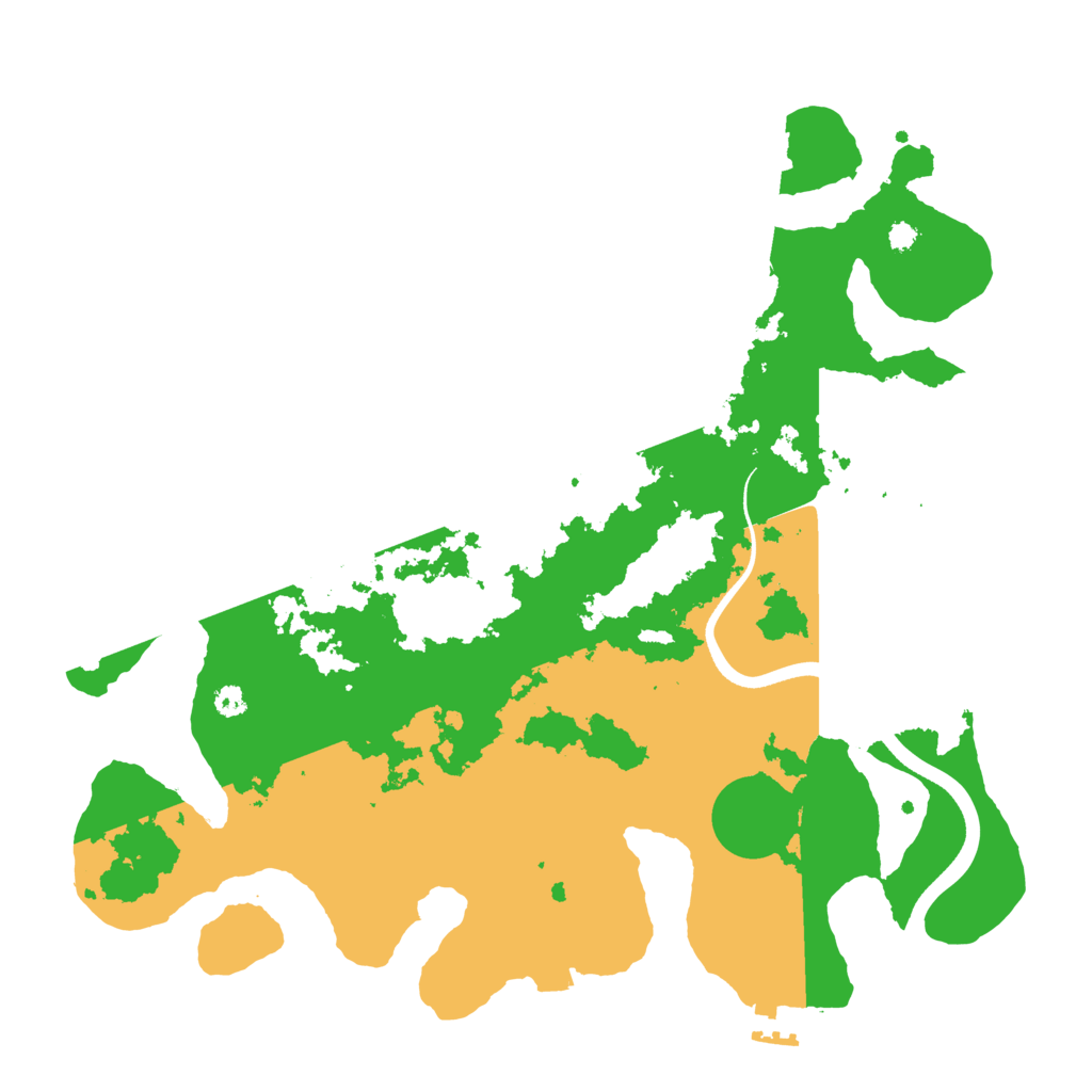Biome Rust Map: Procedural Map, Size: 3500, Seed: 7075953