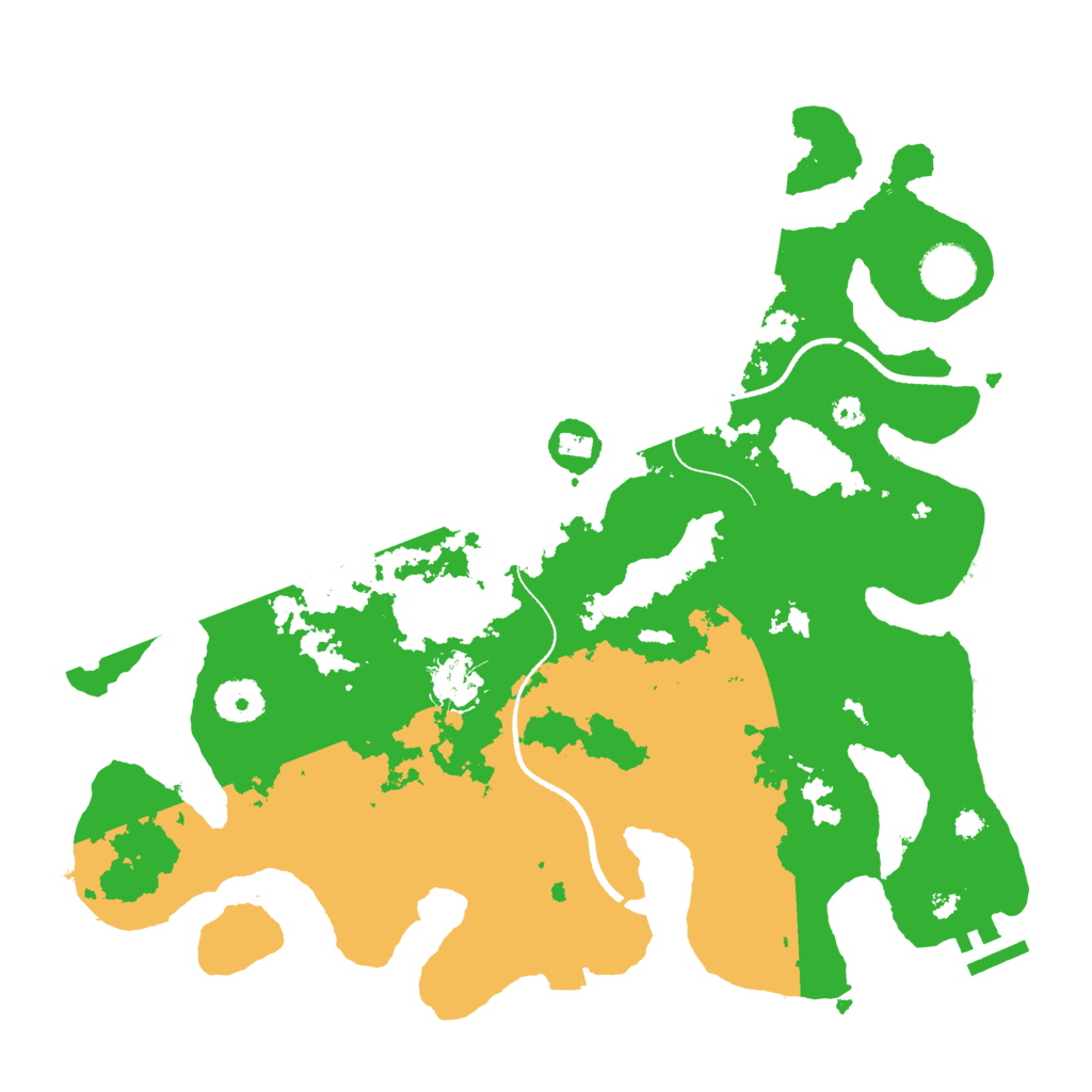 Biome Rust Map: Procedural Map, Size: 3500, Seed: 7075953