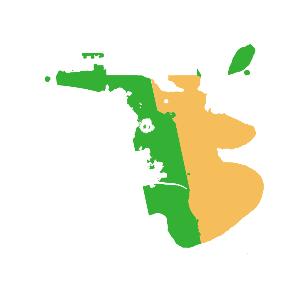 Biome Rust Map: Procedural Map, Size: 2100, Seed: 18549
