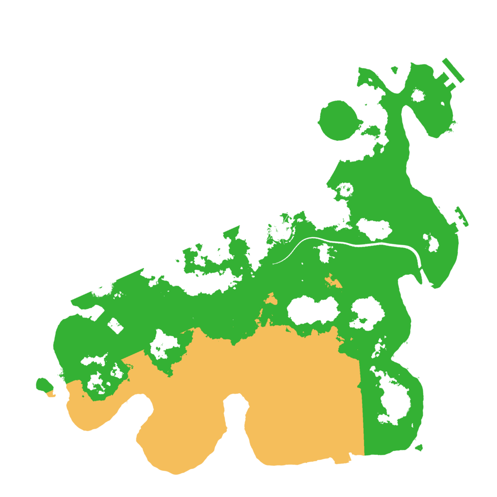 Biome Rust Map: Procedural Map, Size: 3500, Seed: 960531279