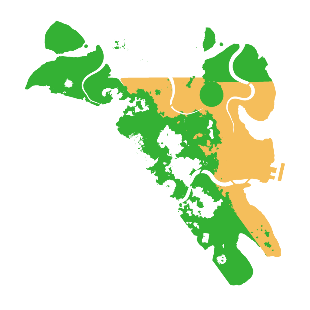 Biome Rust Map: Procedural Map, Size: 3450, Seed: 83415