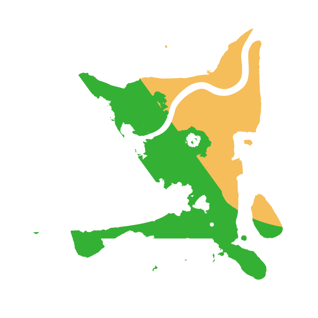 Biome Rust Map: Procedural Map, Size: 2300, Seed: 2113396574