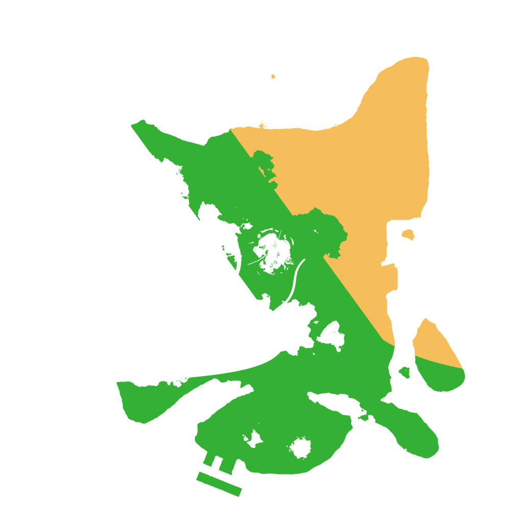 Biome Rust Map: Procedural Map, Size: 2300, Seed: 2113396574