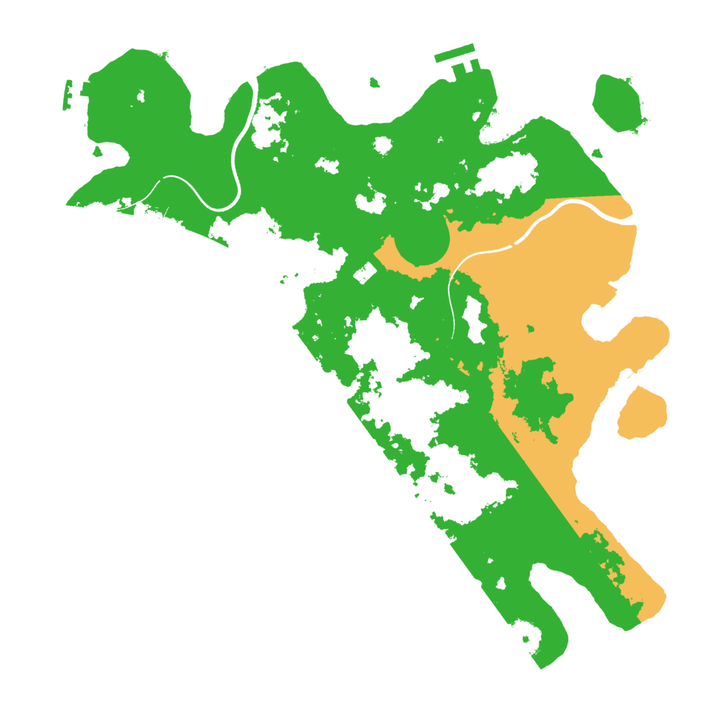 Biome Rust Map: Procedural Map, Size: 3600, Seed: 83415