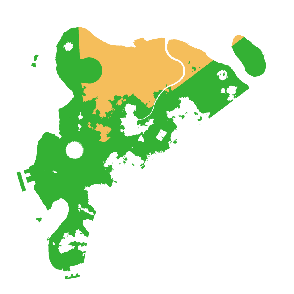 Biome Rust Map: Procedural Map, Size: 3000, Seed: 61374