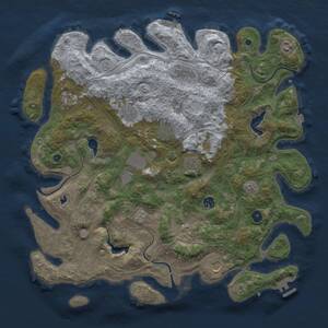 Thumbnail Rust Map: Procedural Map, Size: 4500, Seed: 946762880, 16 Monuments