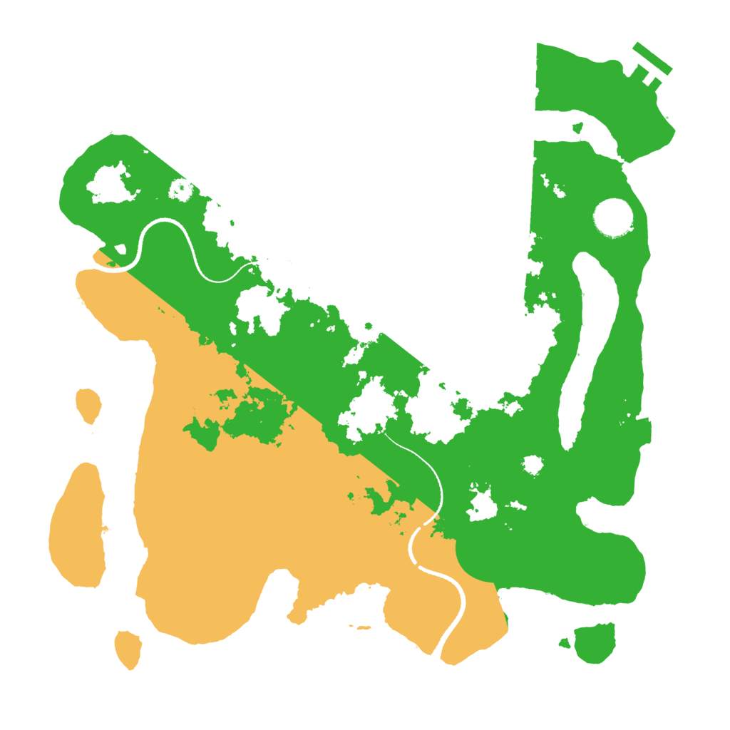 Biome Rust Map: Procedural Map, Size: 3300, Seed: 1266999083