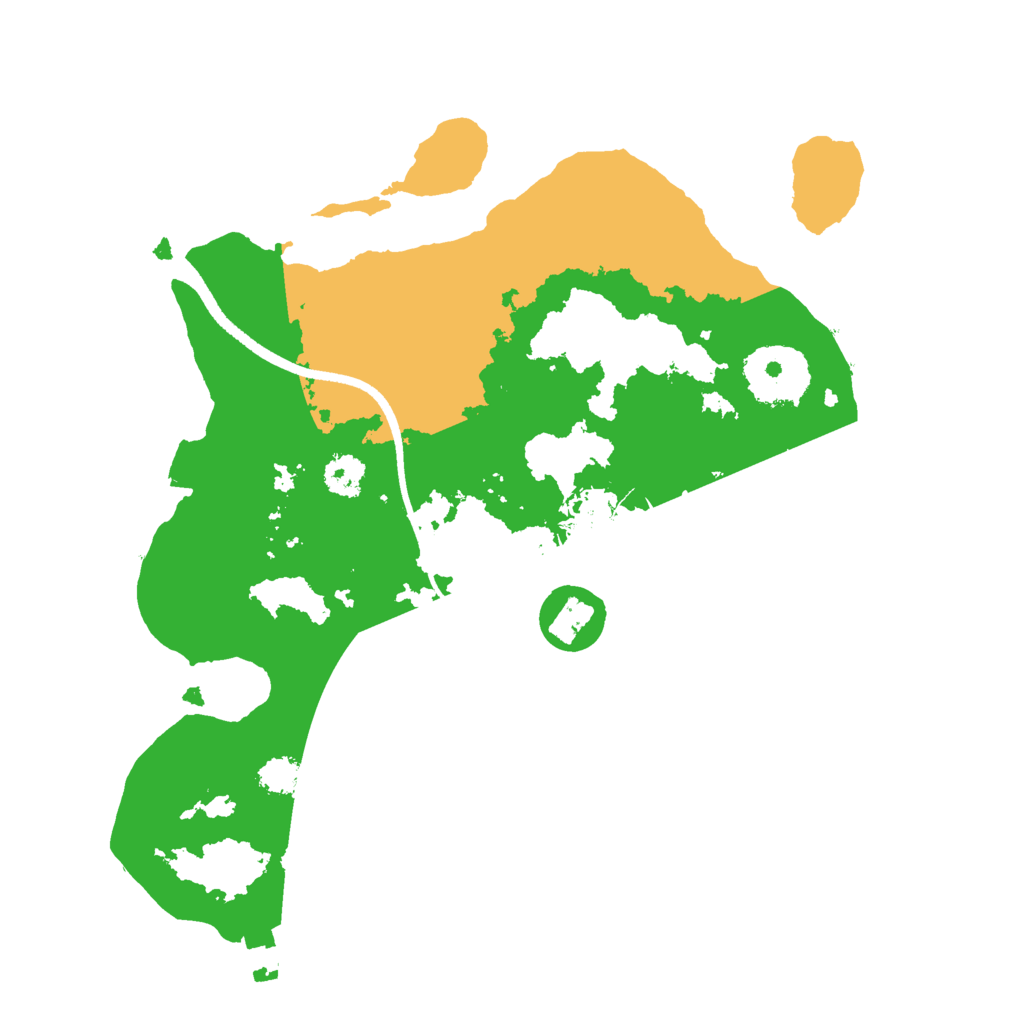 Biome Rust Map: Procedural Map, Size: 2500, Seed: 37393736