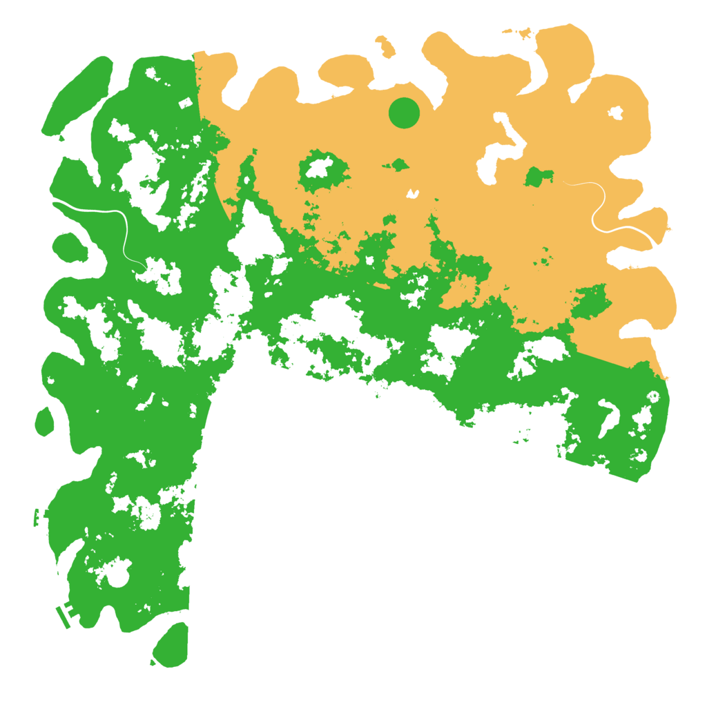 Biome Rust Map: Procedural Map, Size: 6000, Seed: 197660764