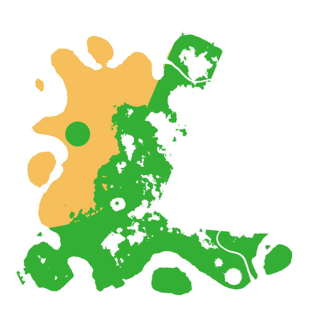 Biome Rust Map: Procedural Map, Size: 3400, Seed: 61235