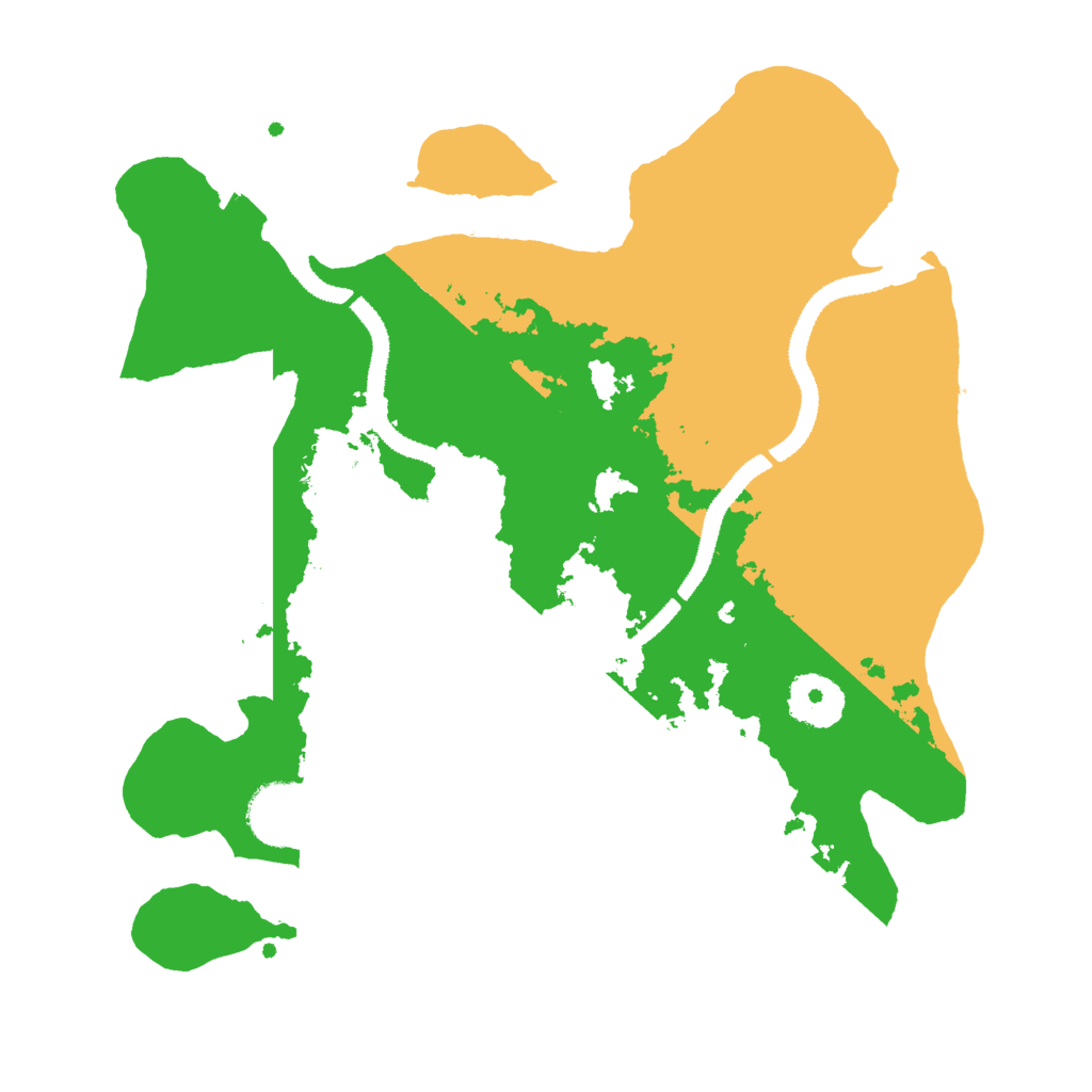 Biome Rust Map: Procedural Map, Size: 3000, Seed: 32623