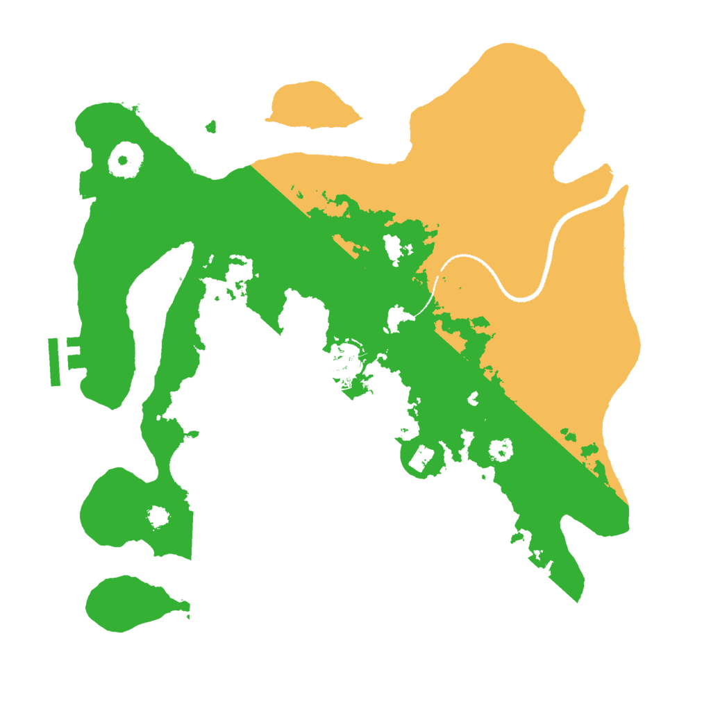 Biome Rust Map: Procedural Map, Size: 3000, Seed: 32623