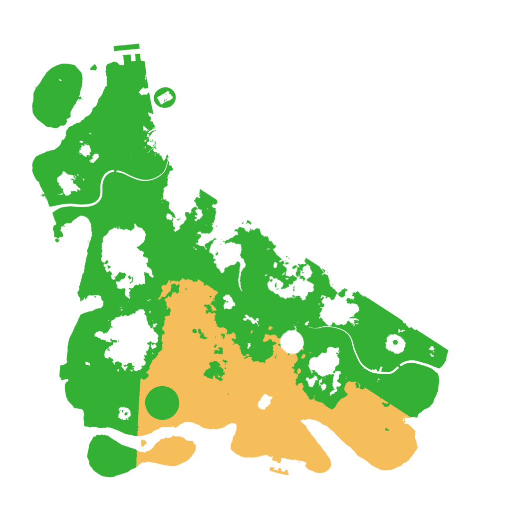 Biome Rust Map: Procedural Map, Size: 4000, Seed: 70025