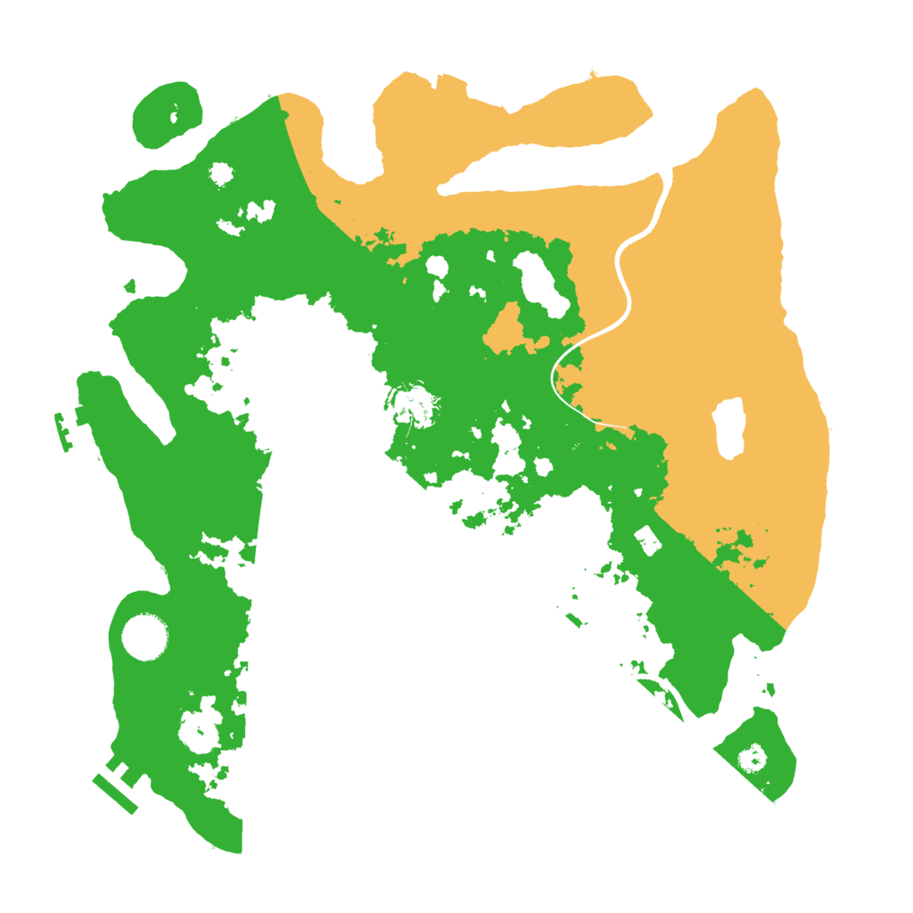 Biome Rust Map: Procedural Map, Size: 3500, Seed: 5839256