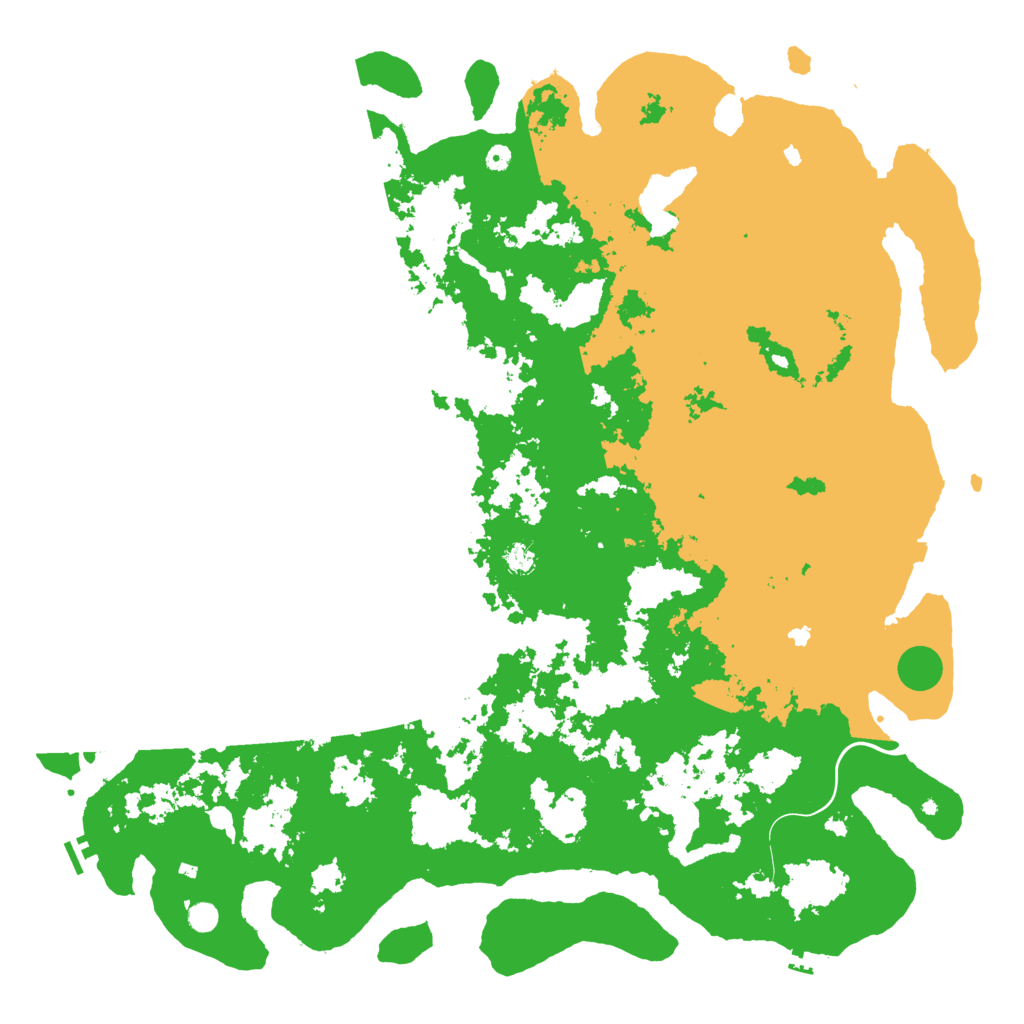 Biome Rust Map: Procedural Map, Size: 6000, Seed: 1226247992