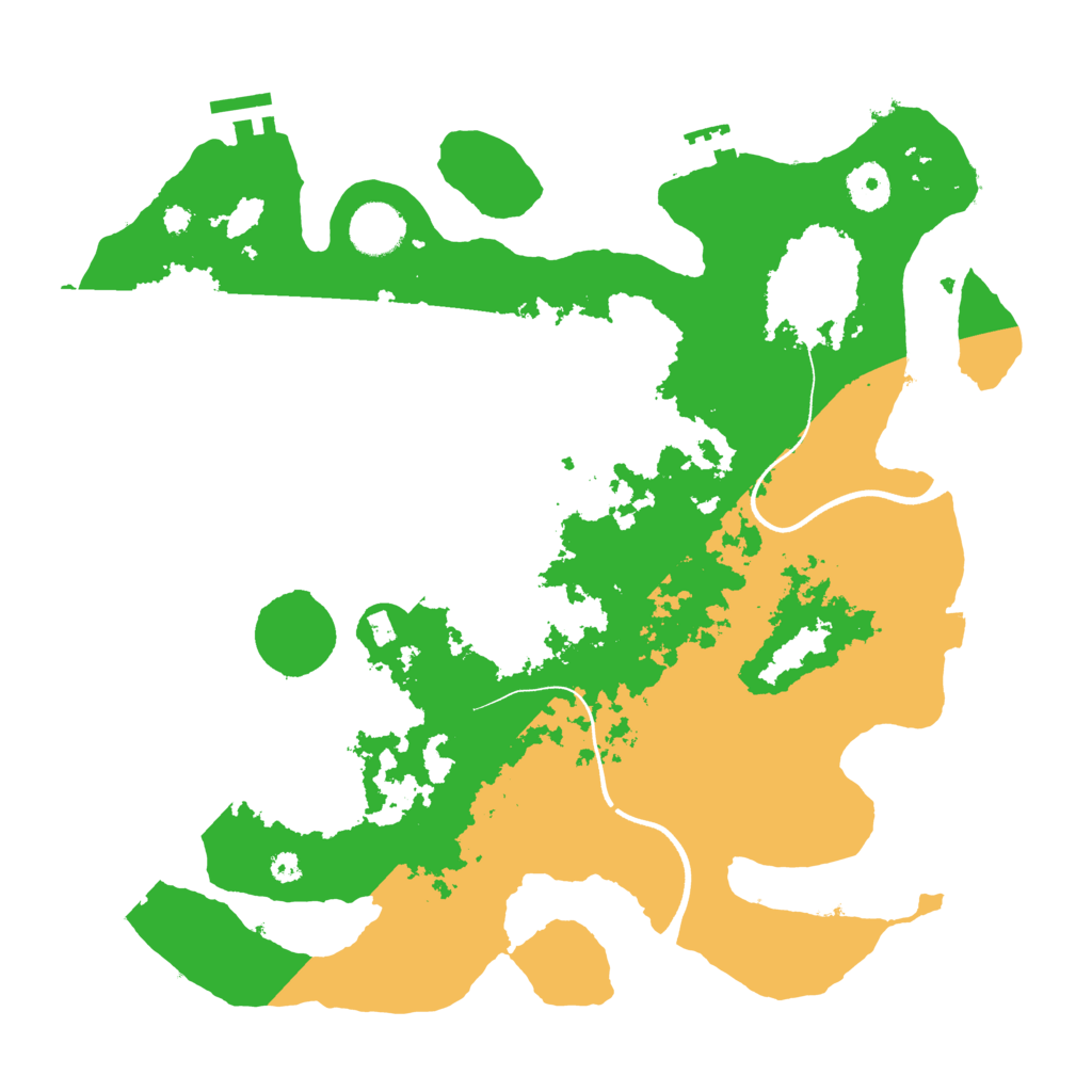 Biome Rust Map: Procedural Map, Size: 3600, Seed: 22210