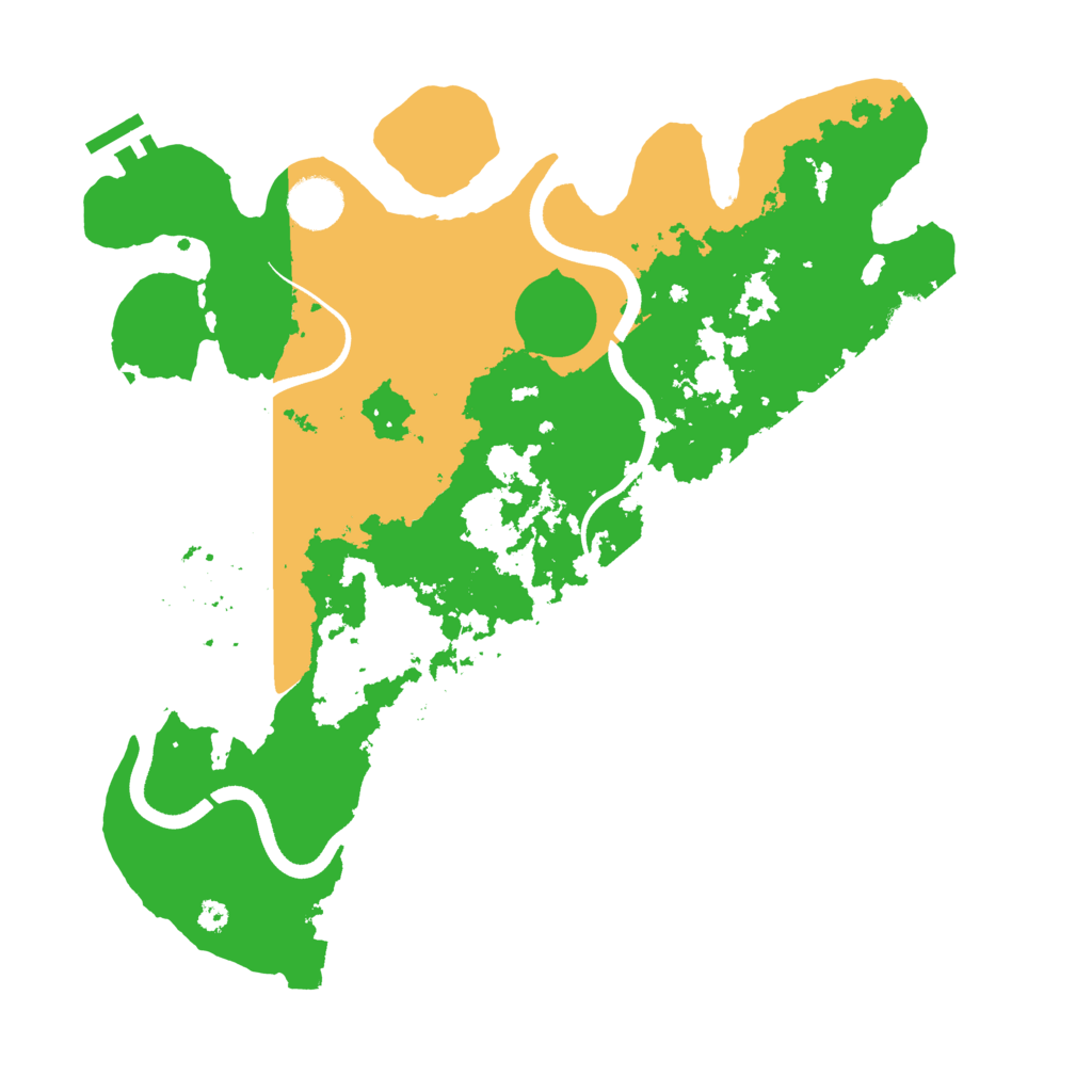 Biome Rust Map: Procedural Map, Size: 3600, Seed: 12210