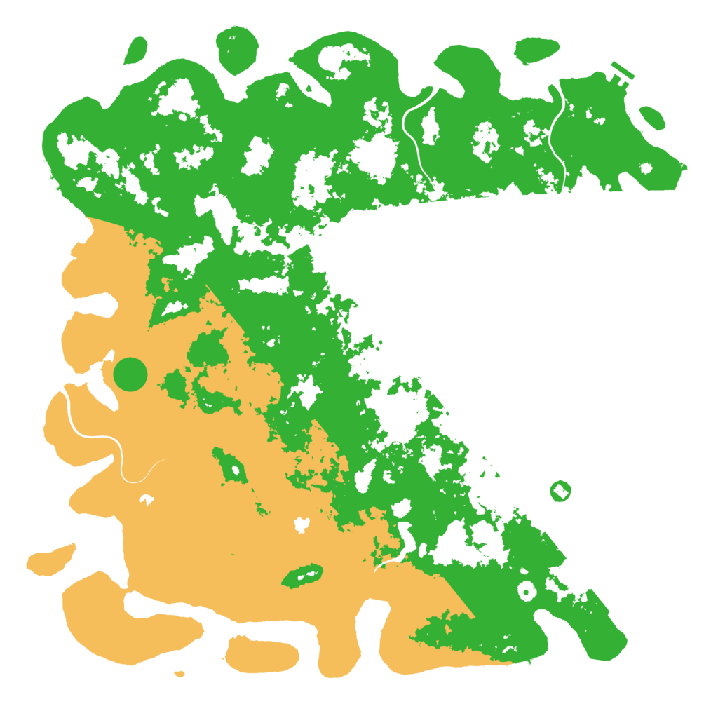 Biome Rust Map: Procedural Map, Size: 5555, Seed: 1337