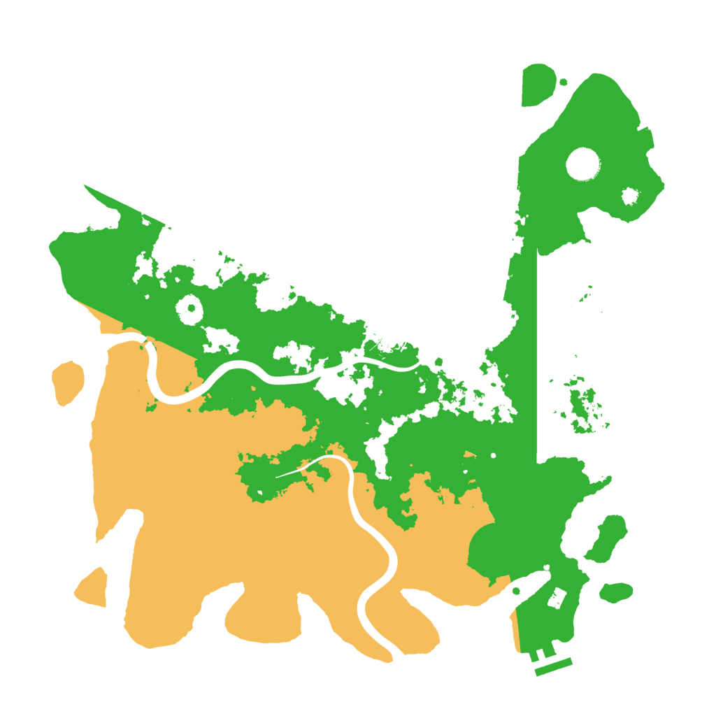 Biome Rust Map: Procedural Map, Size: 3800, Seed: 62472143