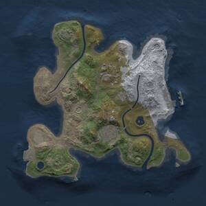 Thumbnail Rust Map: Procedural Map, Size: 2300, Seed: 890848477, 6 Monuments