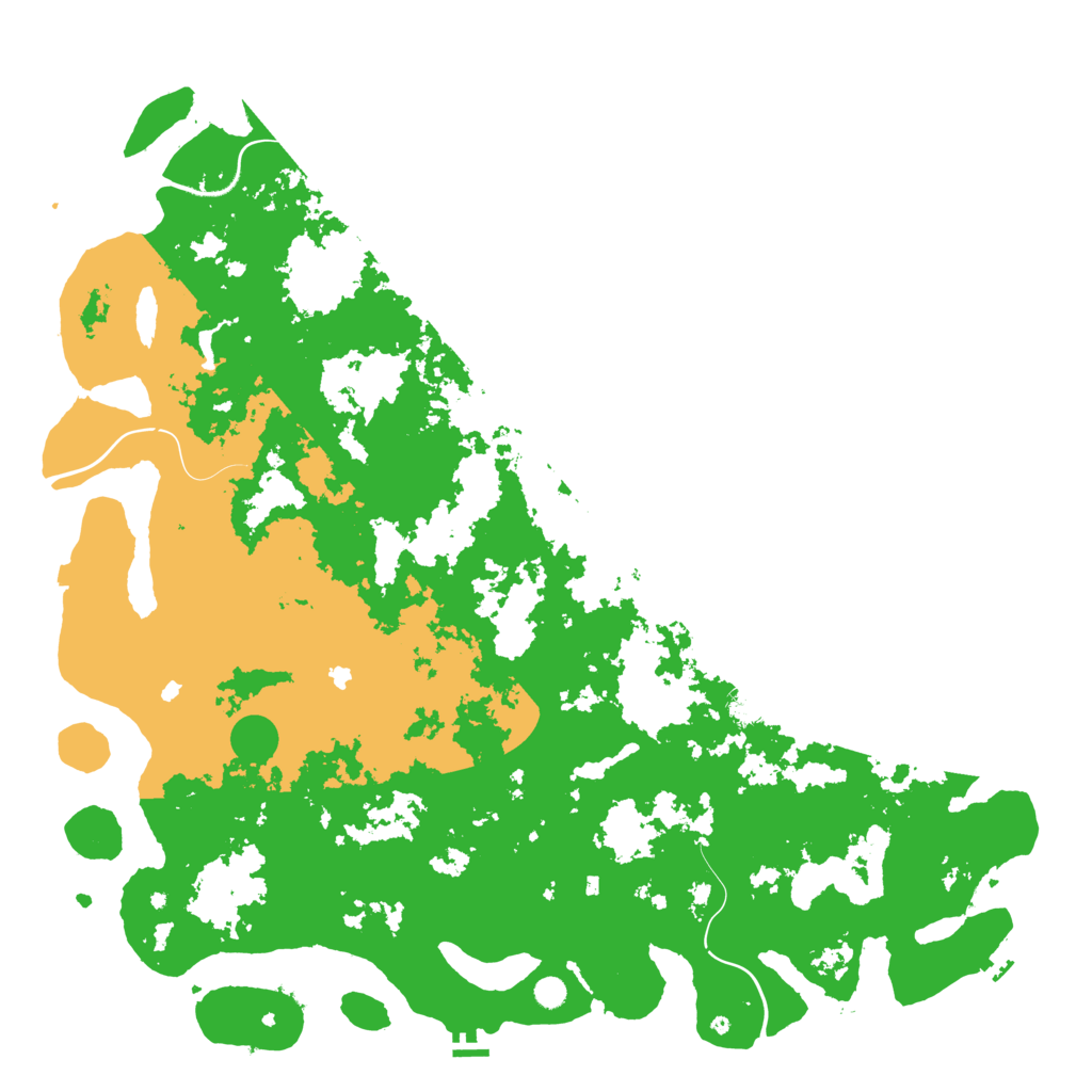 Biome Rust Map: Procedural Map, Size: 6000, Seed: 6741