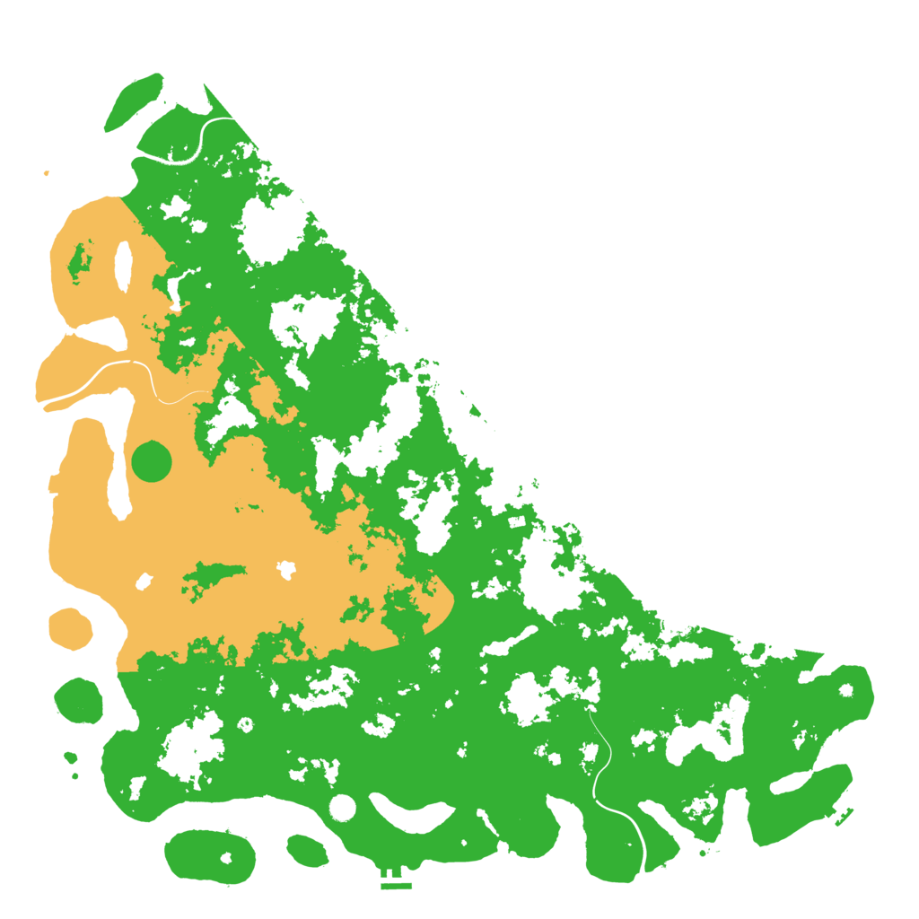 Biome Rust Map: Procedural Map, Size: 6000, Seed: 6741