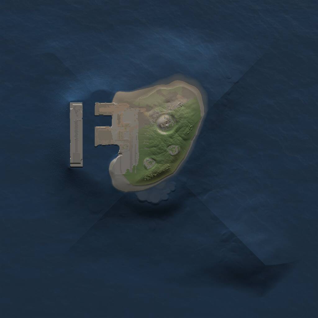 Rust Map: Procedural Map, Size: 1000, Seed: 87659, 2 Monuments