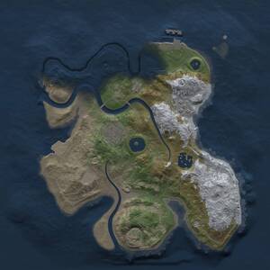 Thumbnail Rust Map: Procedural Map, Size: 2650, Seed: 246810, 6 Monuments