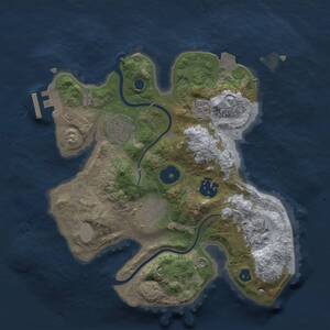 Thumbnail Rust Map: Procedural Map, Size: 2650, Seed: 246810, 8 Monuments