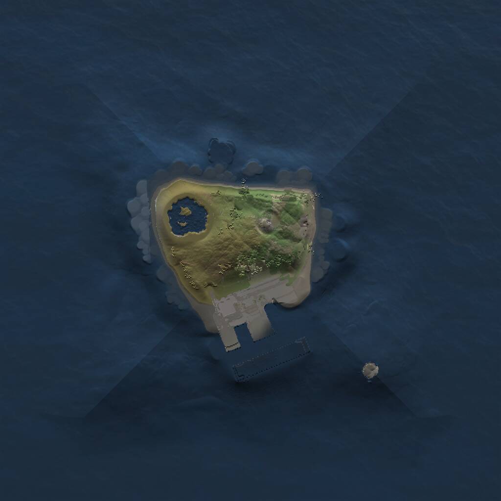 Rust Map: Procedural Map, Size: 1300, Seed: 685422861, 2 Monuments