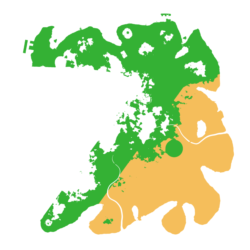 Biome Rust Map: Procedural Map, Size: 3800, Seed: 561098207