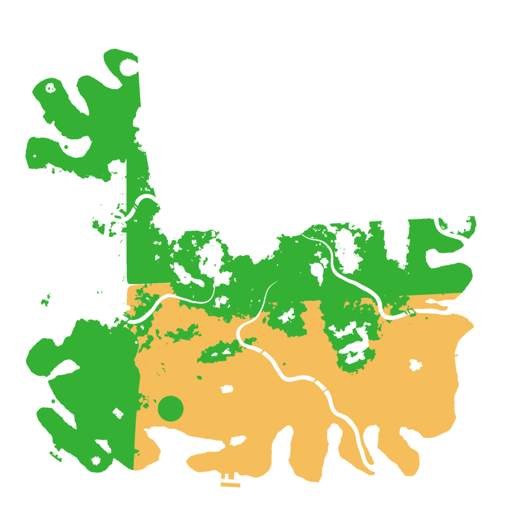 Biome Rust Map: Procedural Map, Size: 5200, Seed: 1827896930