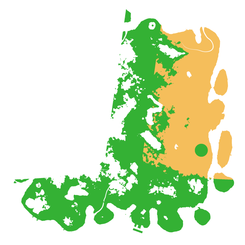 Biome Rust Map: Procedural Map, Size: 5000, Seed: 4300