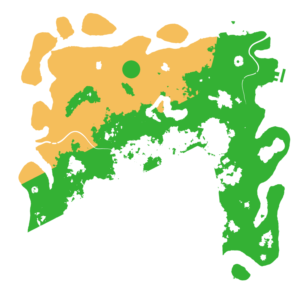 Biome Rust Map: Procedural Map, Size: 4500, Seed: 1090734905