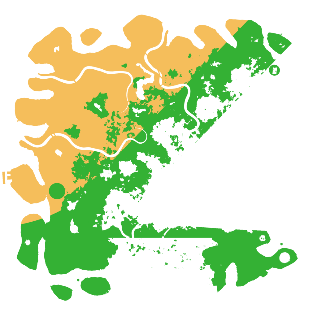 Biome Rust Map: Procedural Map, Size: 5200, Seed: 1127028311
