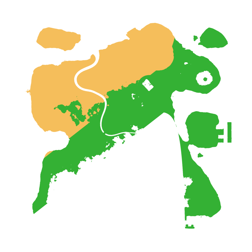 Biome Rust Map: Procedural Map, Size: 2500, Seed: 1379863018