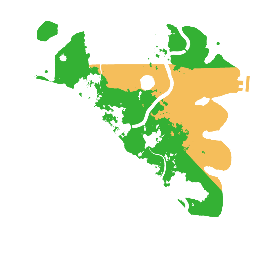 Biome Rust Map: Procedural Map, Size: 3300, Seed: 378118099