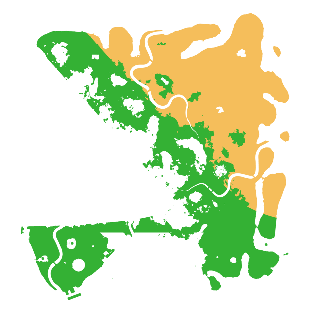 Biome Rust Map: Procedural Map, Size: 4500, Seed: 875226565