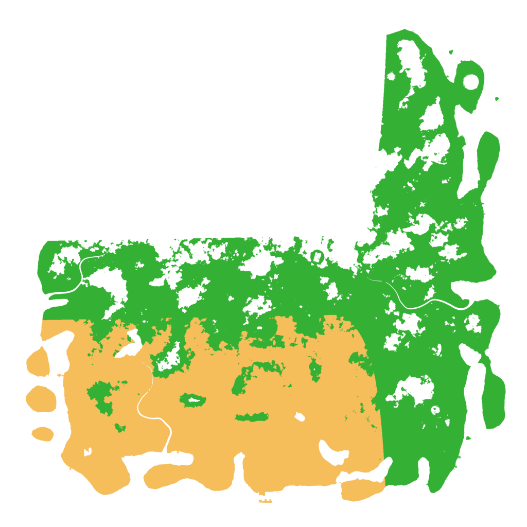Biome Rust Map: Procedural Map, Size: 6000, Seed: 434586453