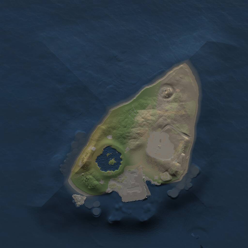 Rust Map: Procedural Map, Size: 1000, Seed: 2071355798, 1 Monuments