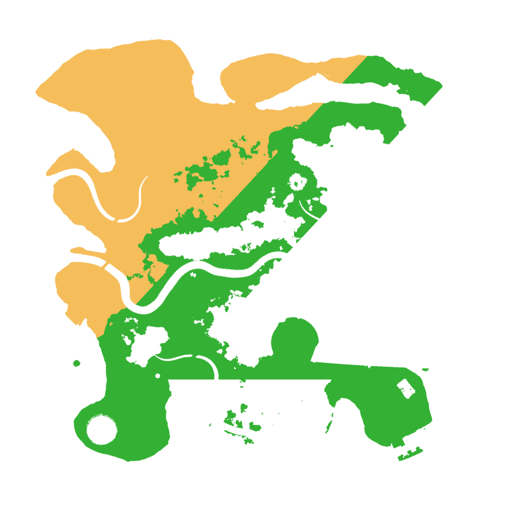 Biome Rust Map: Procedural Map, Size: 3000, Seed: 35353