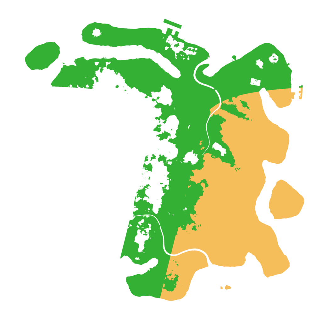 Biome Rust Map: Procedural Map, Size: 3500, Seed: 224641547