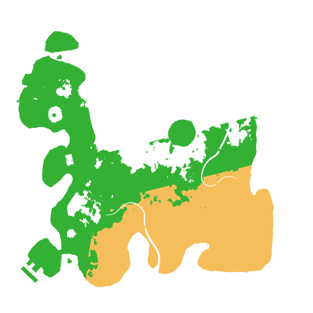 Biome Rust Map: Procedural Map, Size: 3125, Seed: 1