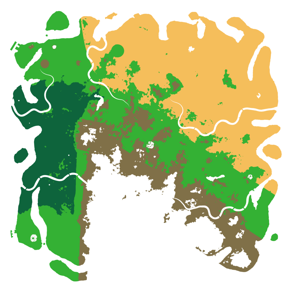 Biome Rust Map: Procedural Map, Size: 6000, Seed: 1010101
